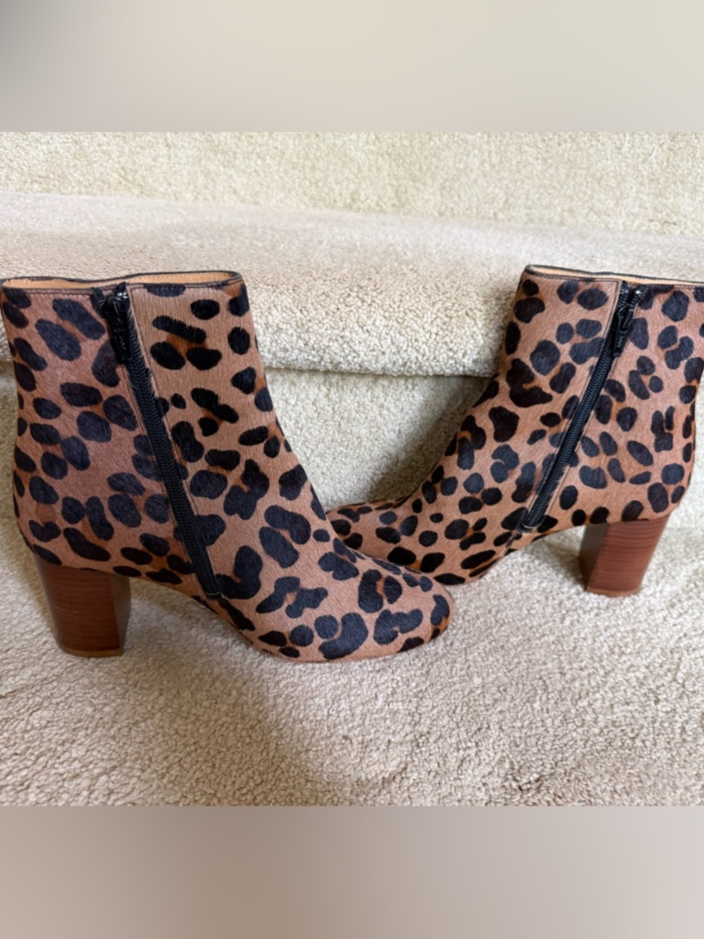 Sézane Lea Leopard Print Ankle Boots size 36 - Picture 2 of 6